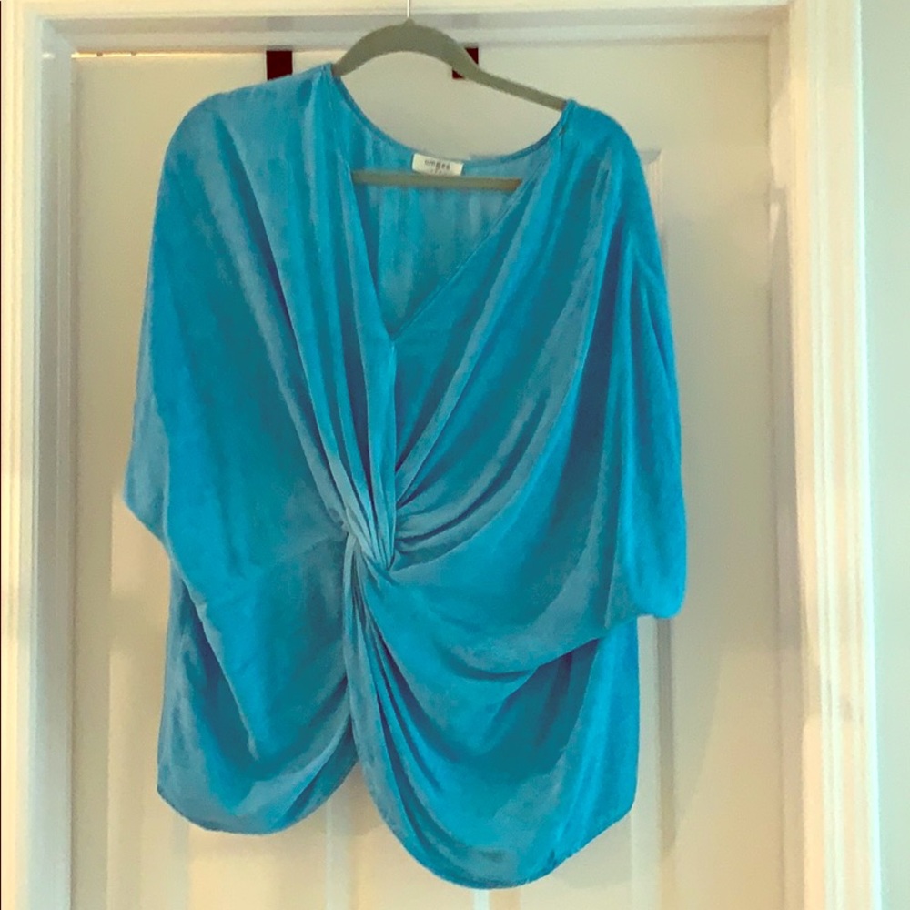 DONATED Umgee peacock blue tunic top